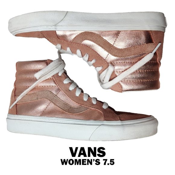 VANS High Tops Rose Gold 2-Tone SK8-Hi Reissue 7.5